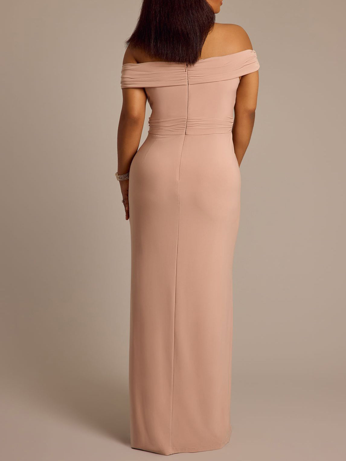 Chiffon Off the Shoulder Sleeveless