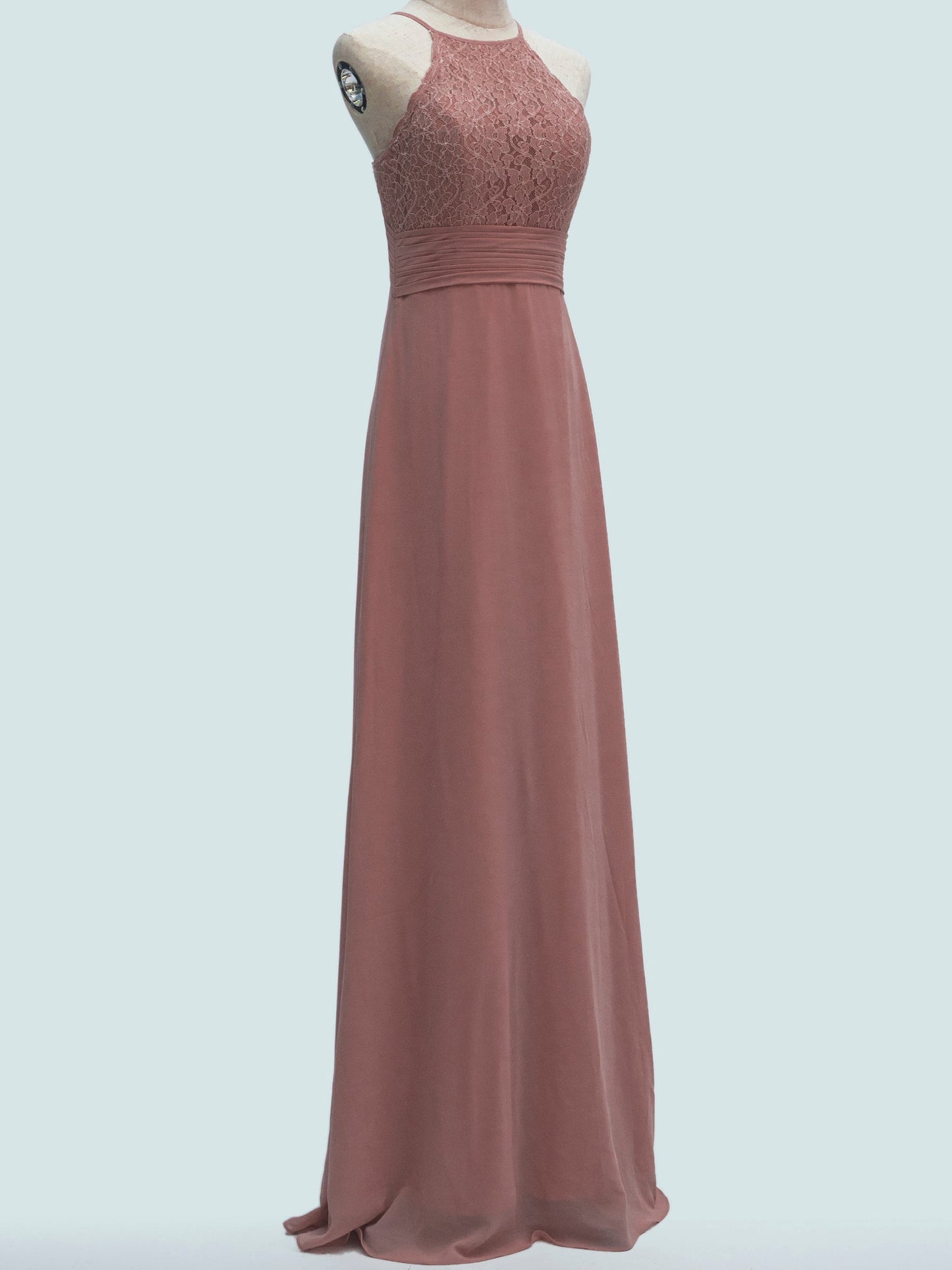 Chiffon V-Neck Sleeveless Bridesmaid Dress| Plus Size | 60+ Colors