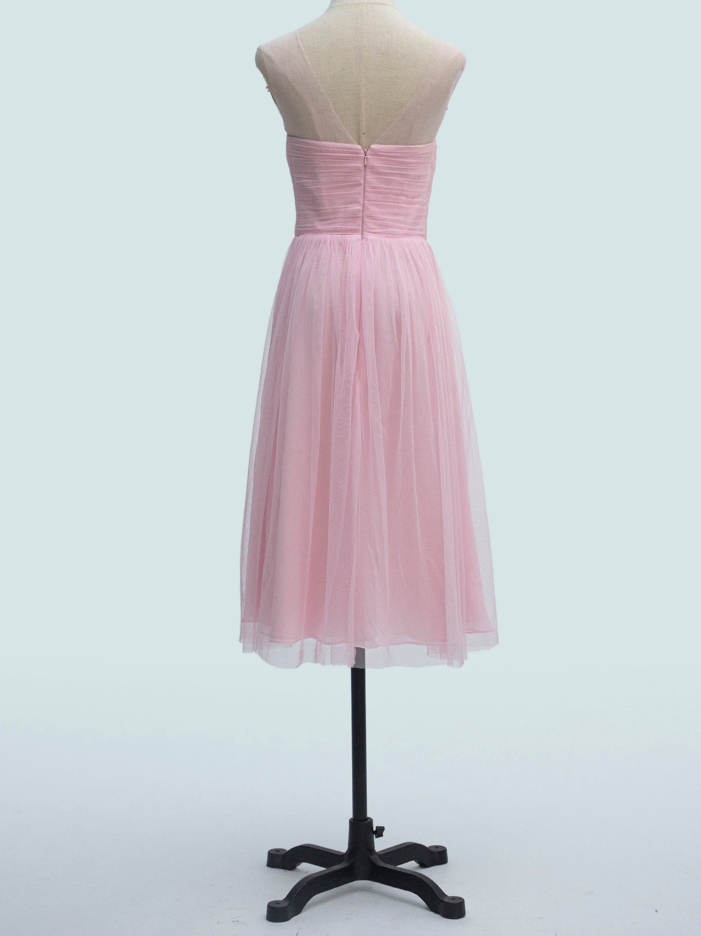 Lace Scoop Neck Sleeveless Bridesmaid Dress| Plus Size | 60+ Colors