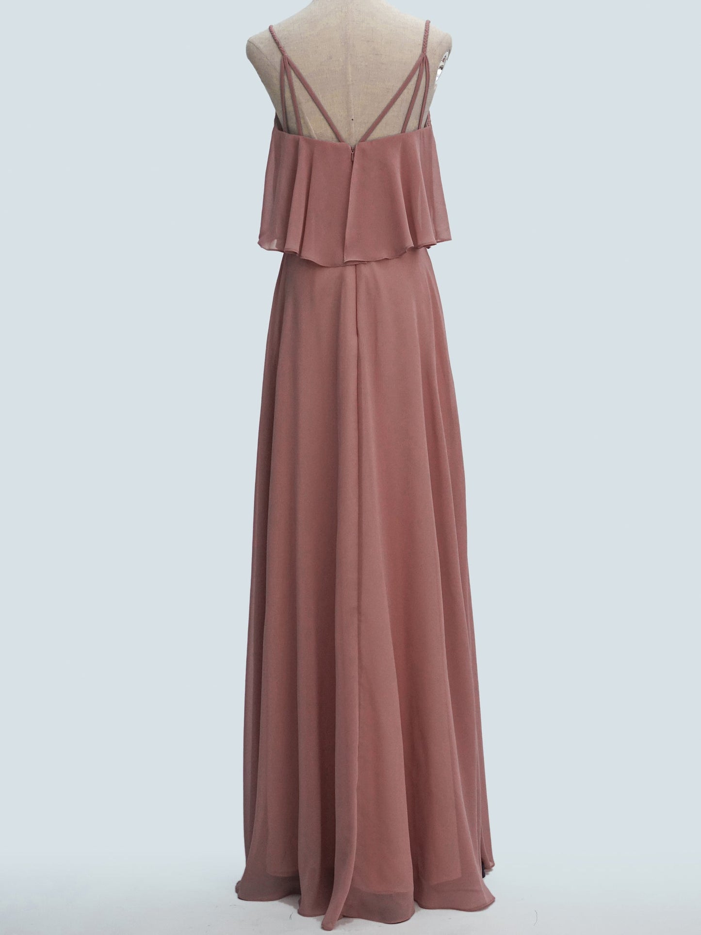 Lace Scoop Neck Sleeveless Bridesmaid Dress| Plus Size | 60+ Colors