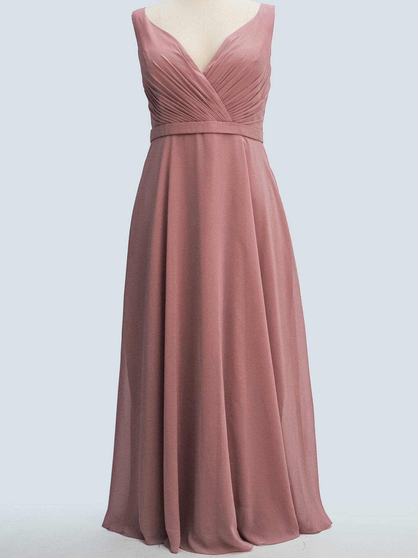 Lace Scoop Neck Sleeveless Bridesmaid Dress| Plus Size | 60+ Colors