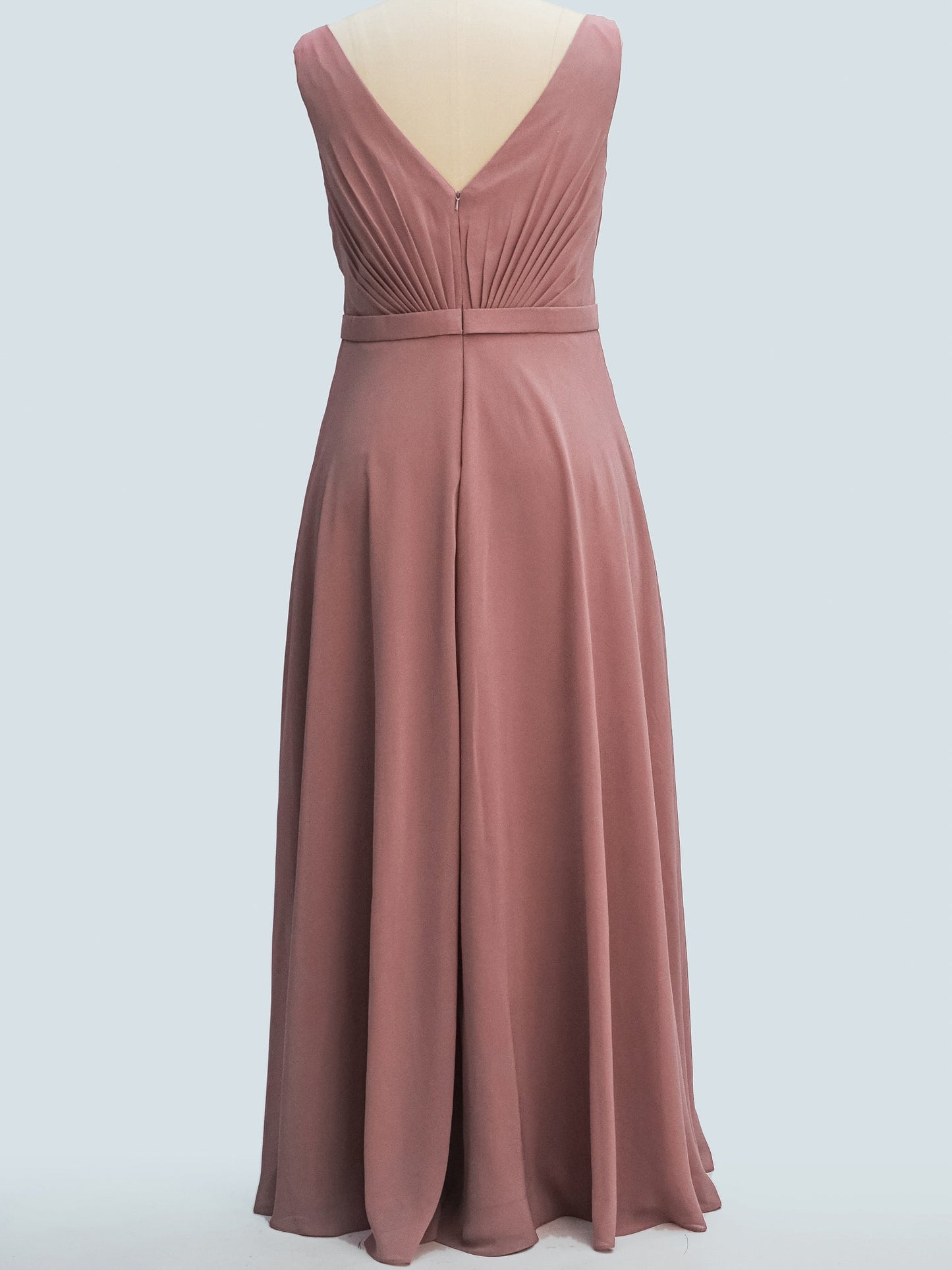 Lace Scoop Neck Sleeveless Bridesmaid Dress| Plus Size | 60+ Colors