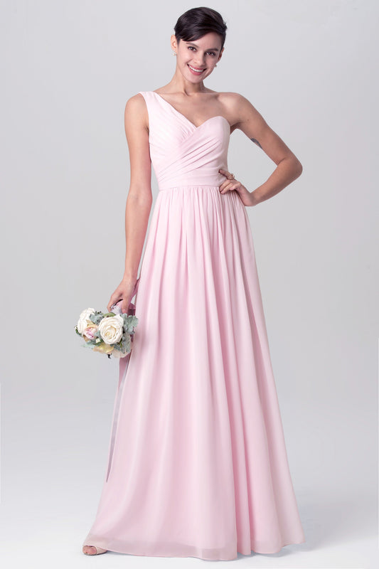 Chiffon Spaghetti Straps Sleeveless Bridesmaid Dress| Plus Size | 60+ Colors