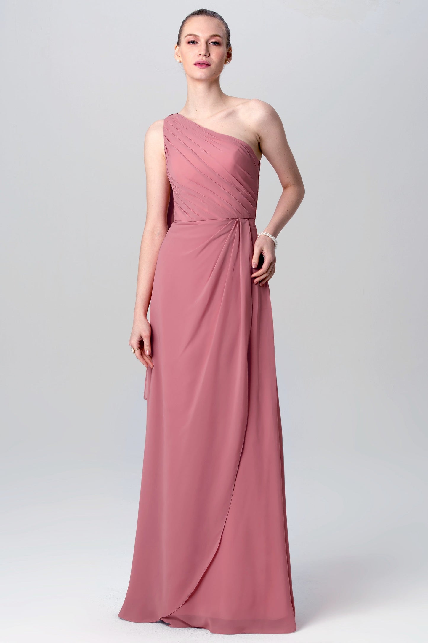 Chiffon Spaghetti Straps Sleeveless Bridesmaid Dress| Plus Size | 60+ Colors