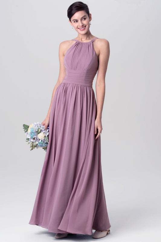 Lace Scoop Neck Cap Sleeve Bridesmaid Dress| Plus Size | 60+ Colors