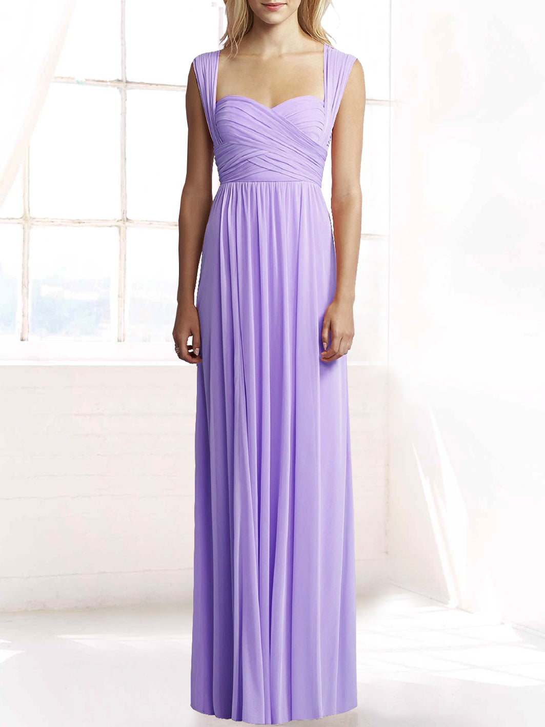 Chiffon Sweetheart Sleeveless Bridesmaid Dress| Plus Size | 60+ Colors