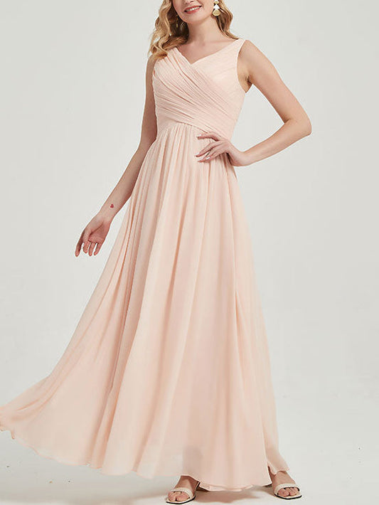 Chiffon Off the Shoulder Sleeveless