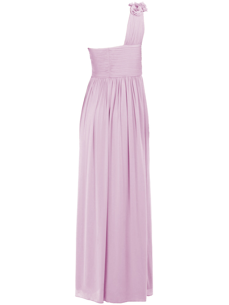 Chiffon Halter Sleeveless Bridesmaid Dress| Plus Size | 60+ Colors