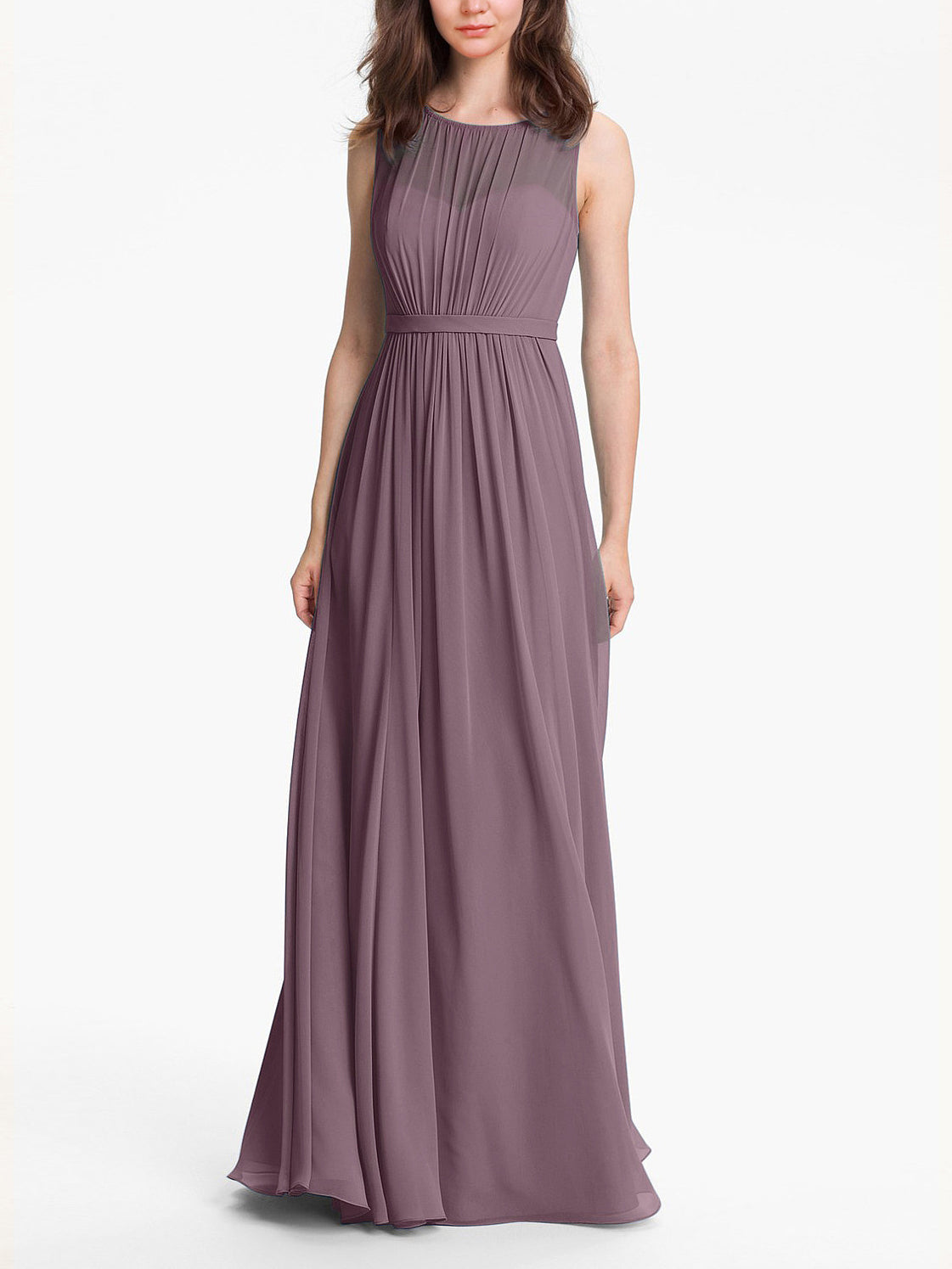 Chiffon Sweetheart Sleeveless Bridesmaid Dress| Plus Size | 60+ Colors