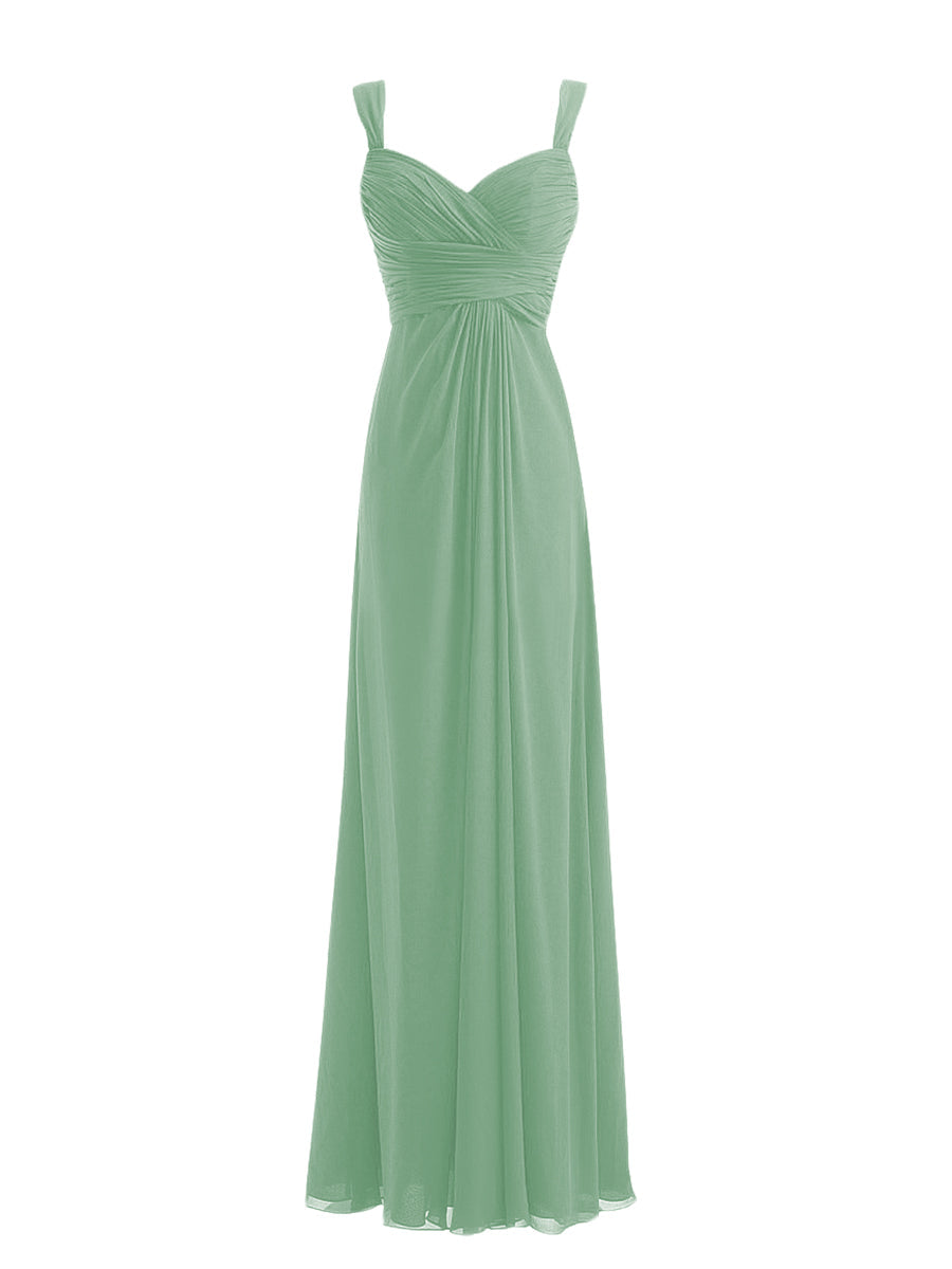 Chiffon Sweetheart Sleeveless Bridesmaid Dress| Plus Size | 60+ Colors