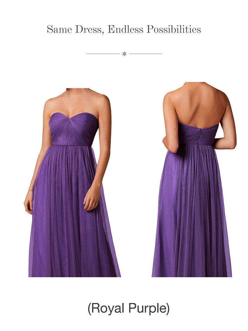 Tulle Convertible Sleeveless Bridesmaid Dress| Plus Size | 60+ Colors