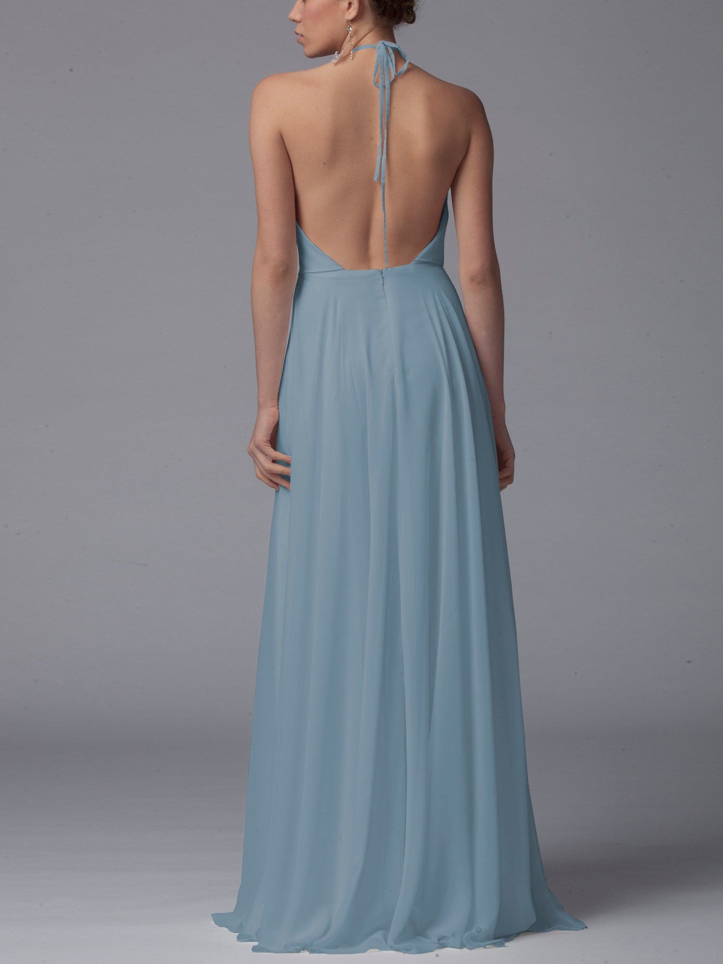 Chiffon Straps Sleeveless Bridesmaid Dress| Plus Size | 60+ Colors