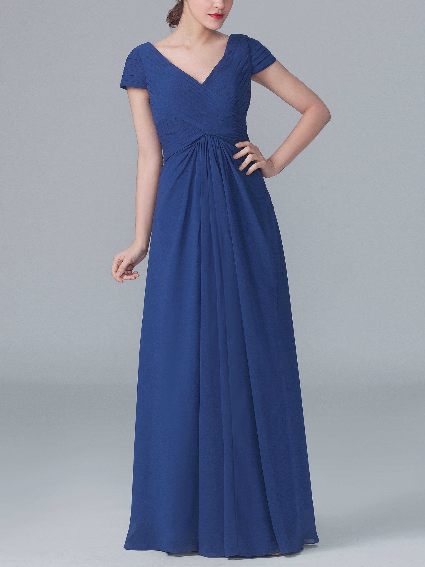 Chiffon Sweetheart Sleeveless Bridesmaid Dress| Plus Size | 60+ Colors