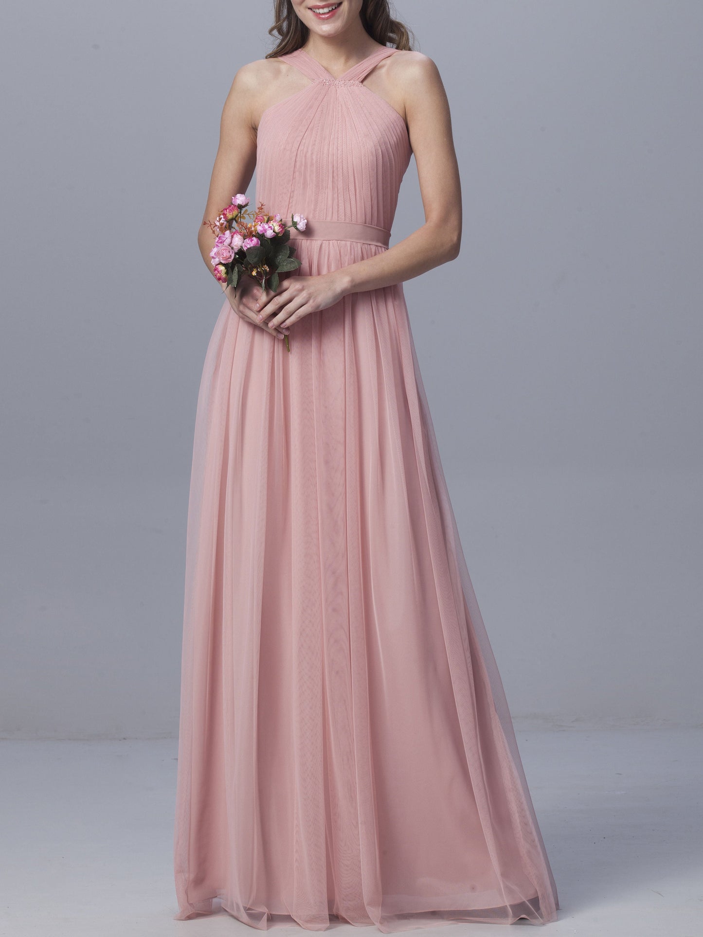 Chiffon Sweetheart Sleeveless Bridesmaid Dress| Plus Size | 60+ Colors