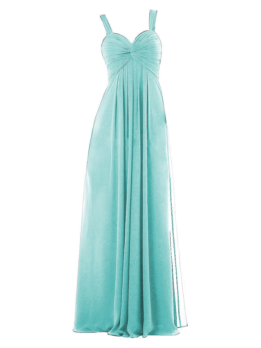Chiffon A-line Sweetheart Sleeveless Bridesmaid Dress-MB0117625