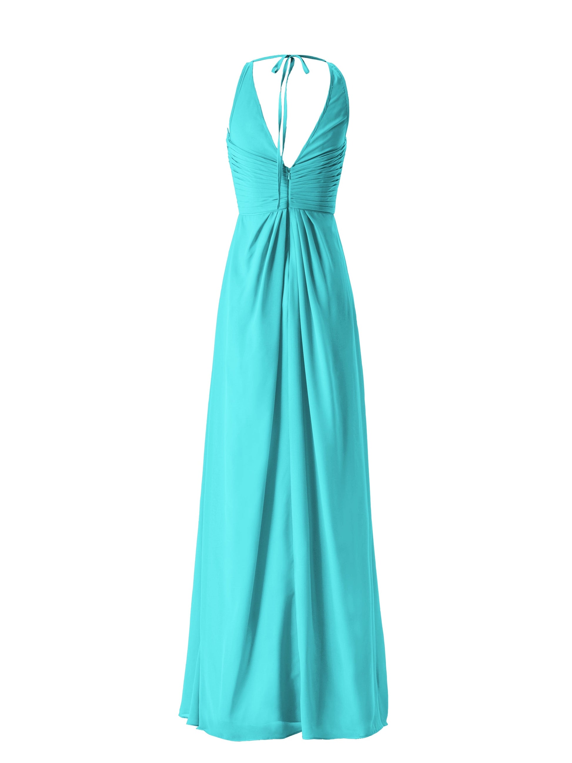 Chiffon Boat Neck Sleeveless Bridesmaid Dress| Plus Size | 60+ Colors