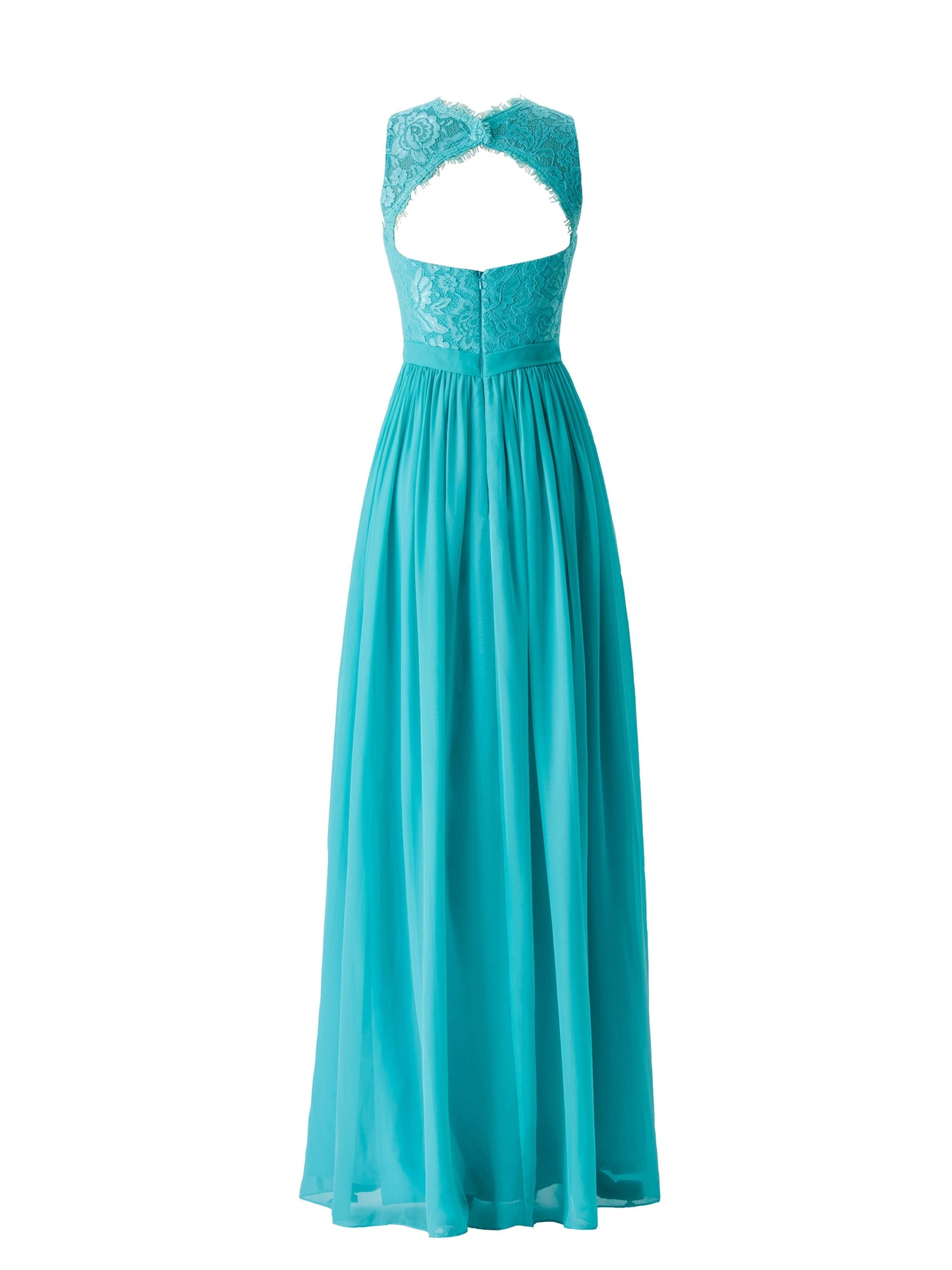 Chiffon Boat Neck Sleeveless Bridesmaid Dress| Plus Size | 60+ Colors