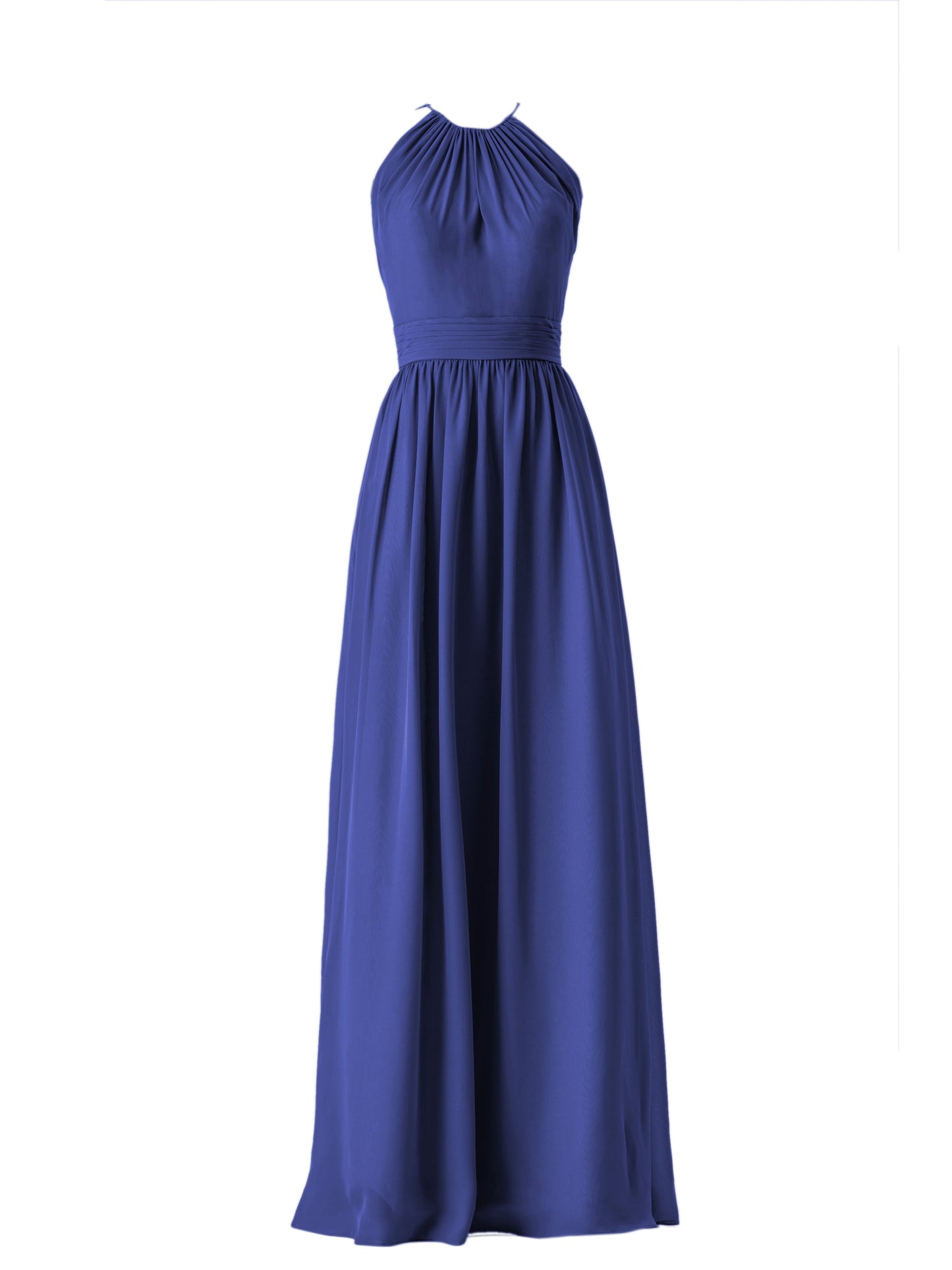 Chiffon Boat Neck Sleeveless Bridesmaid Dress| Plus Size | 60+ Colors