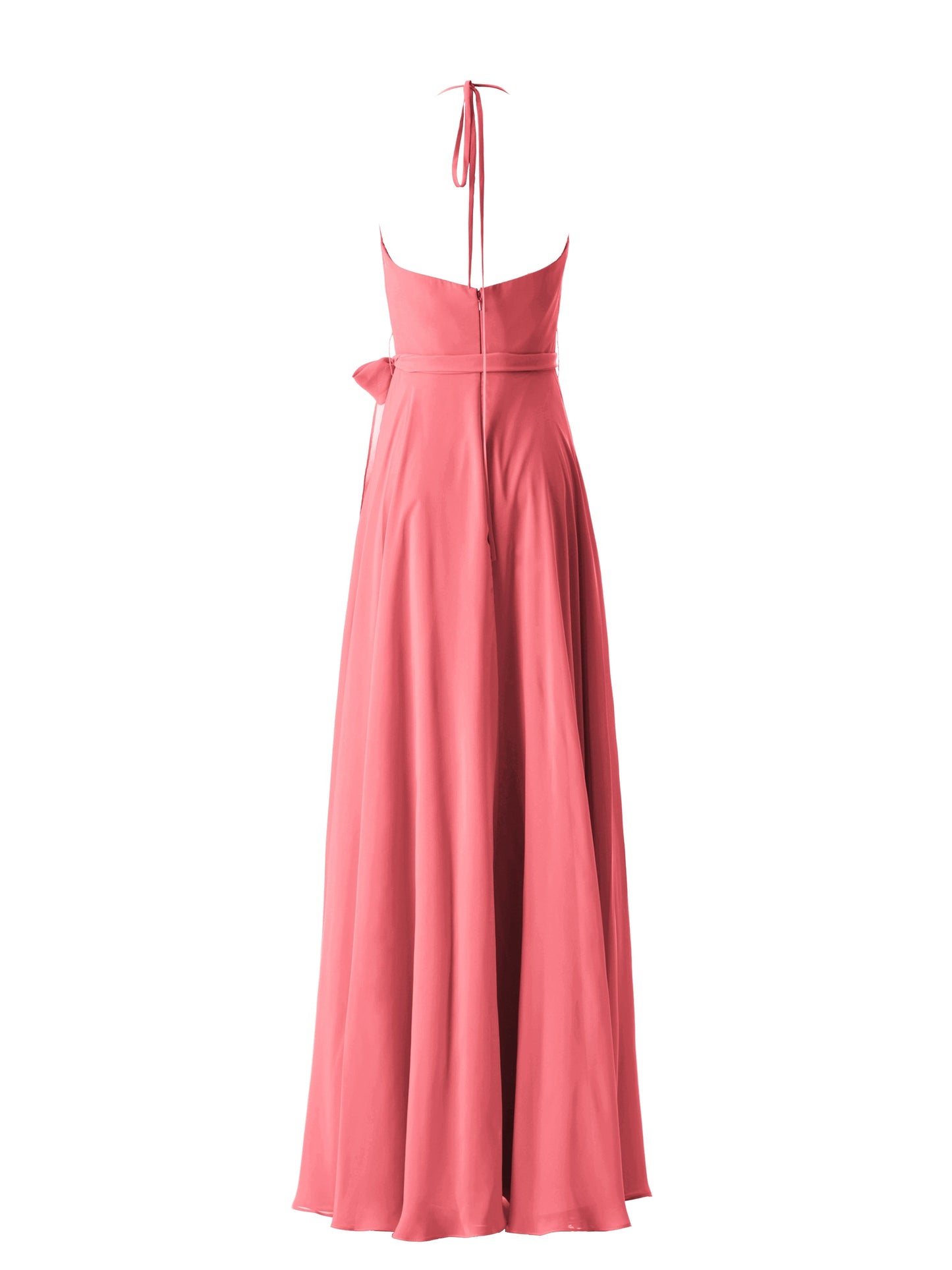 Chiffon Boat Neck Sleeveless Bridesmaid Dress| Plus Size | 60+ Colors