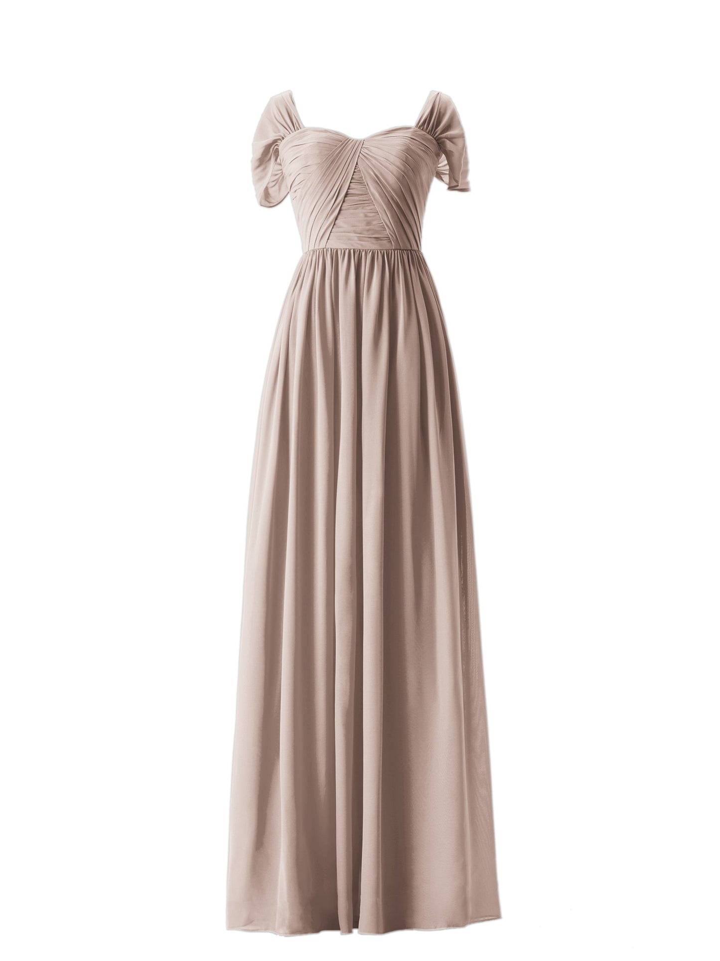 Chiffon One Shoulder Sleeveless Bridesmaid Dress| Plus Size | 60+ Colors