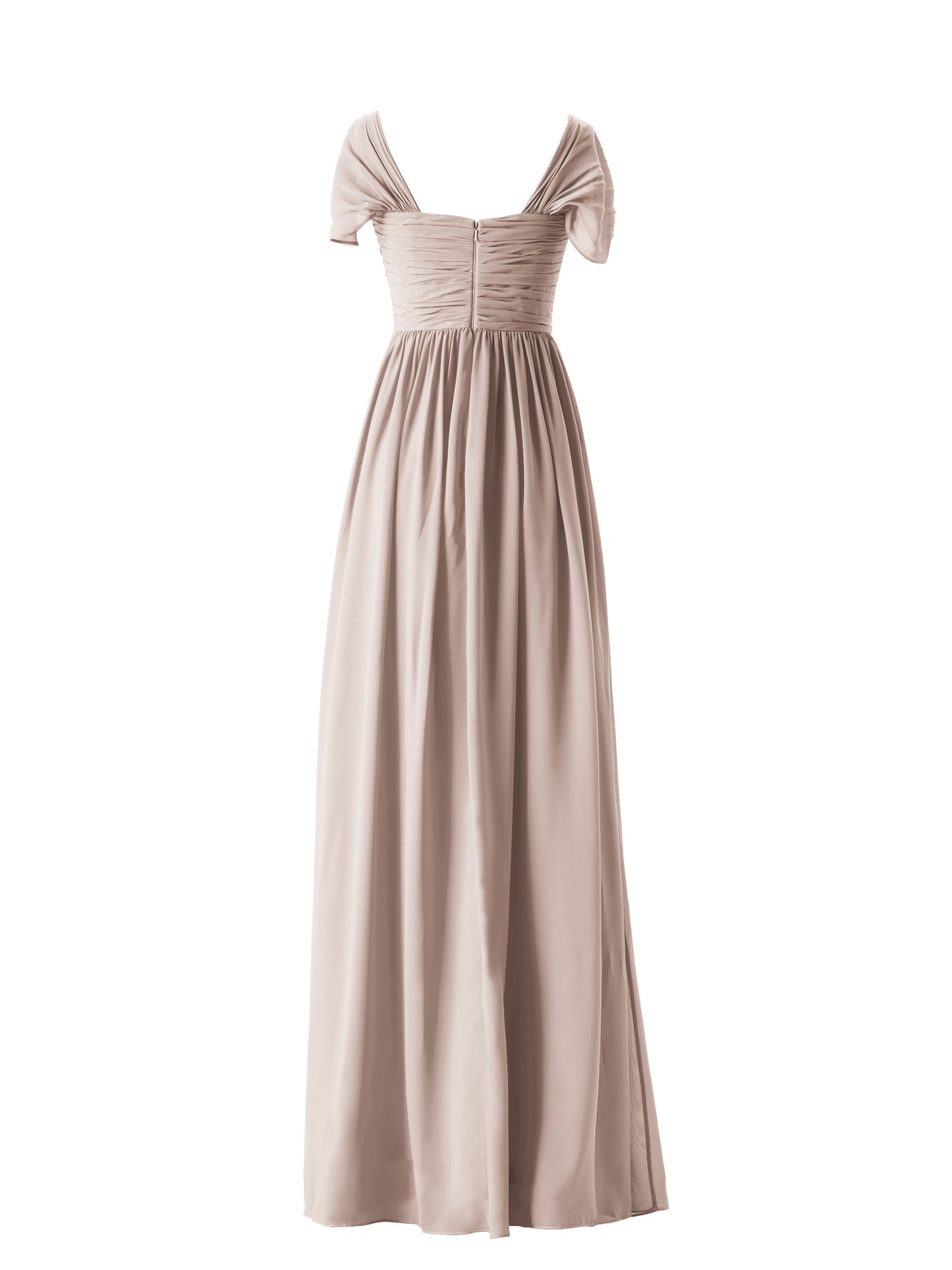 Chiffon One Shoulder Sleeveless Bridesmaid Dress| Plus Size | 60+ Colors