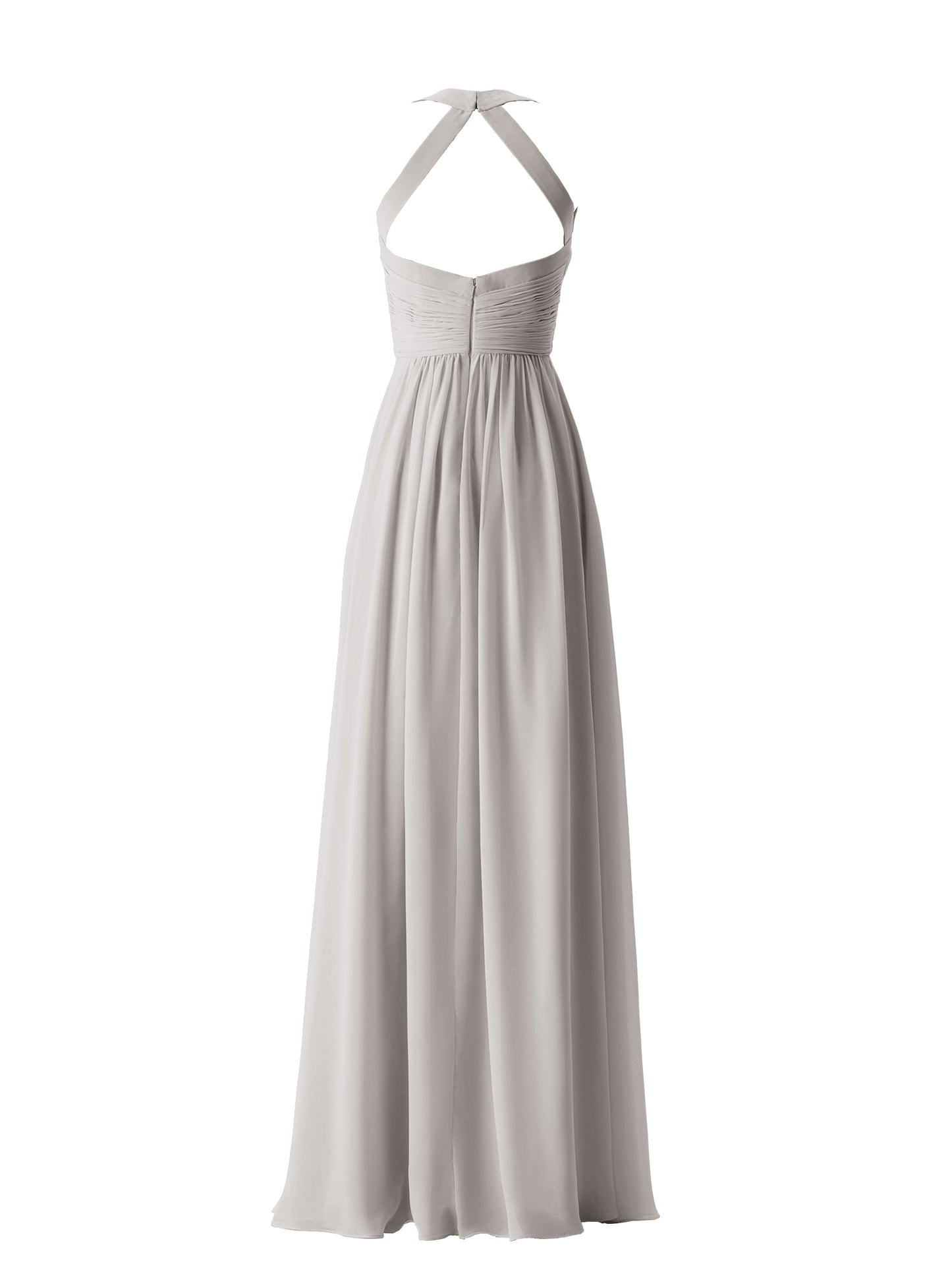 Chiffon One Shoulder Sleeveless Bridesmaid Dress| Plus Size | 60+ Colors