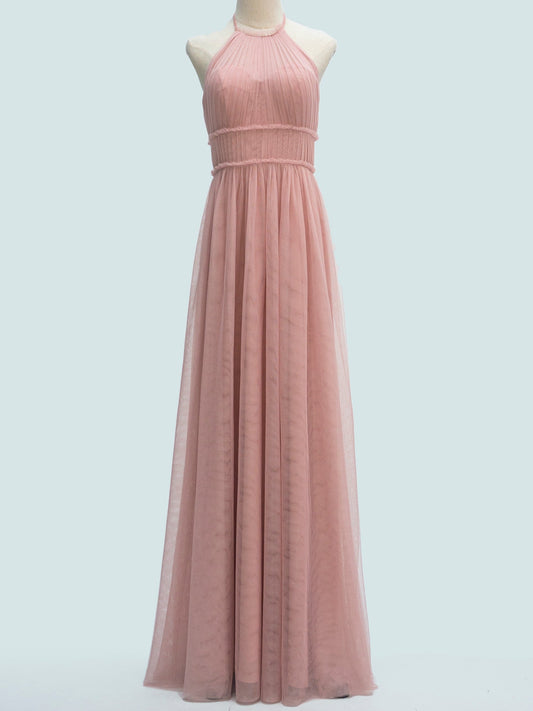 Chiffon Off the Shoulder Sleeveless Bridesmaid Dress| Plus Size | 60+ Colors