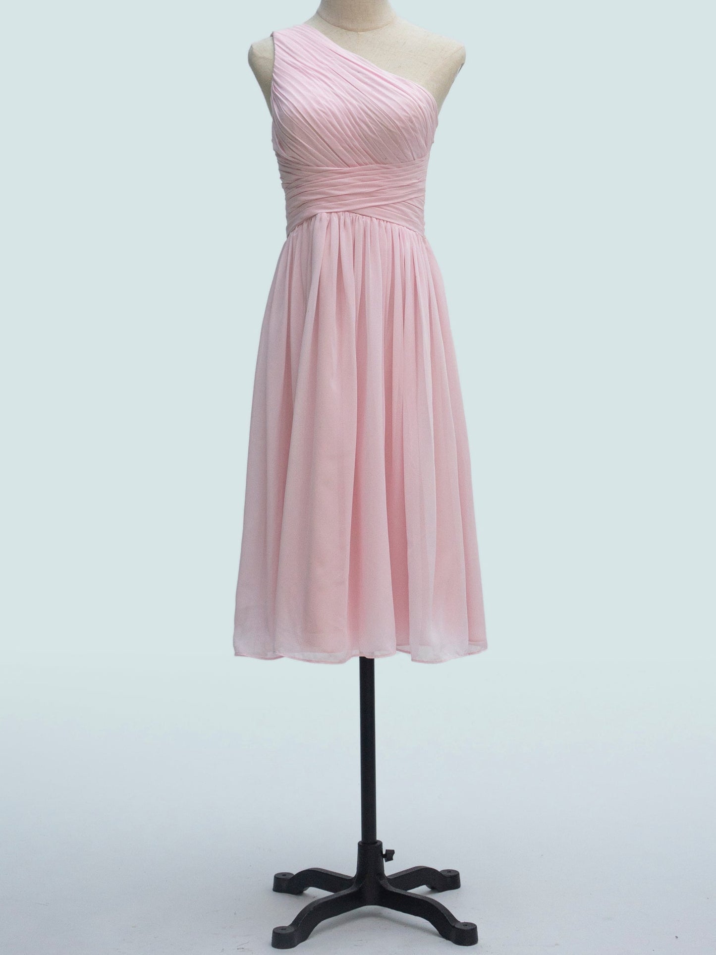 Chiffon Boat Neck Sleeveless Bridesmaid Dress| Plus Size | 60+ Colors