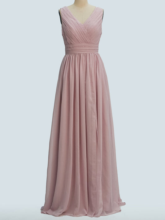 Lace Halter Sleeveless Bridesmaid Dress| Plus Size | 60+ Colors