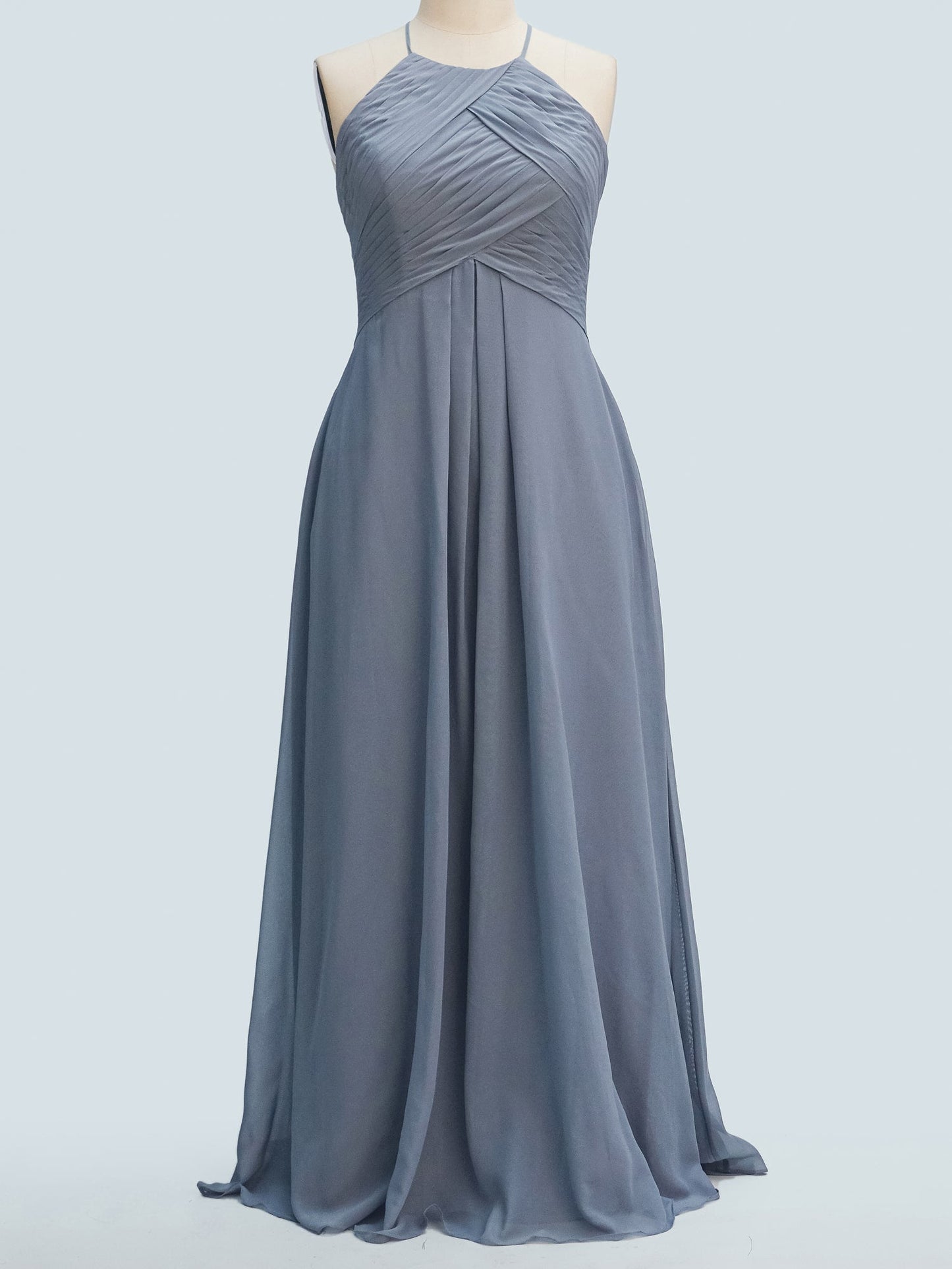 Chiffon One Shoulder Short Sleeves Bridesmaid Dress| Plus Size | 60+ Colors