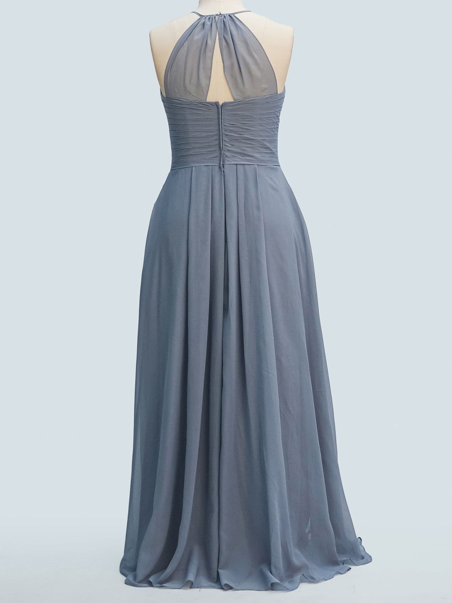 Chiffon One Shoulder Short Sleeves Bridesmaid Dress| Plus Size | 60+ Colors