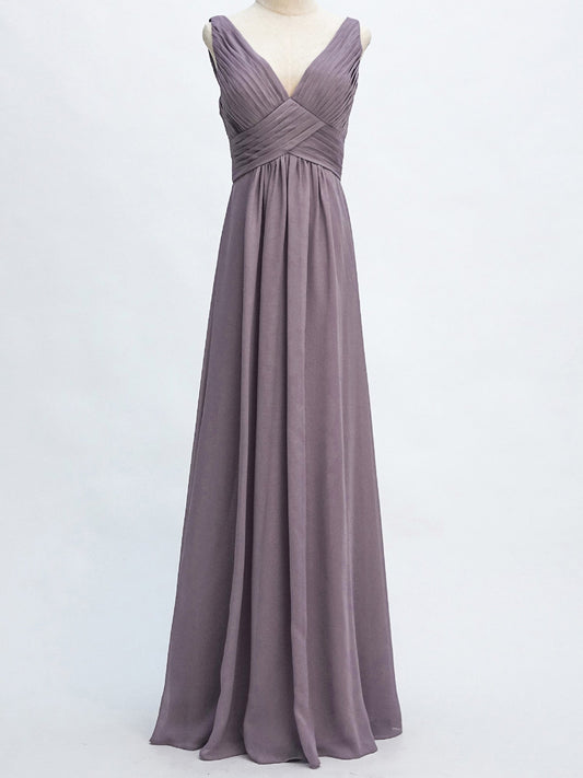 Lace Scoop Neck Sleeveless Bridesmaid Dress| Plus Size | 60+ Colors