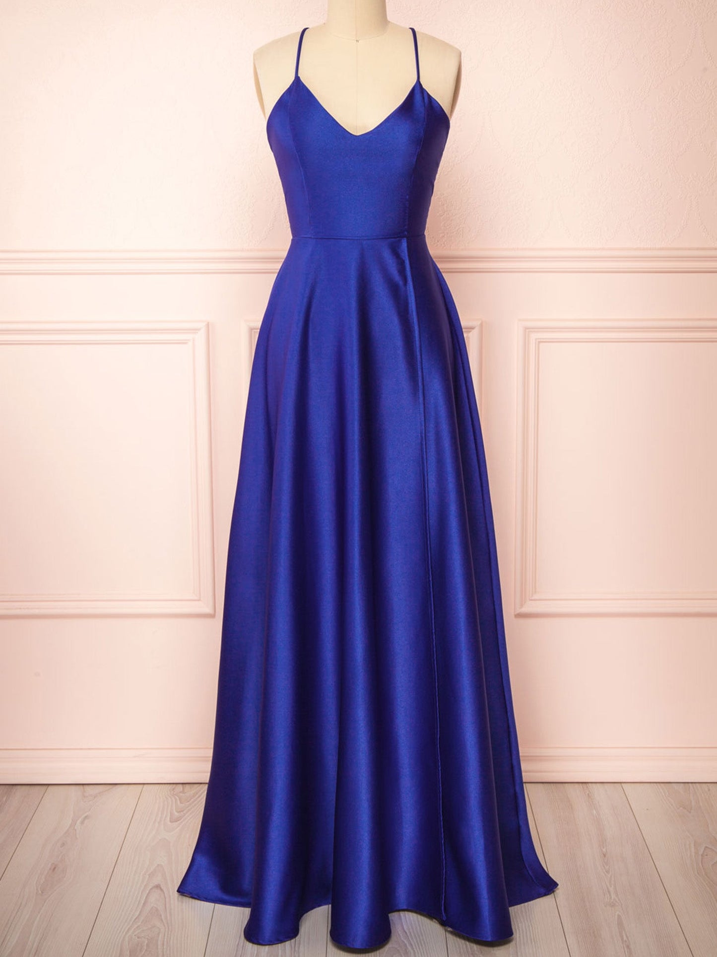 Stretch Satin Cowl Neck Sleeveless Bridesmaid Dress| Plus Size | 60+ Colors