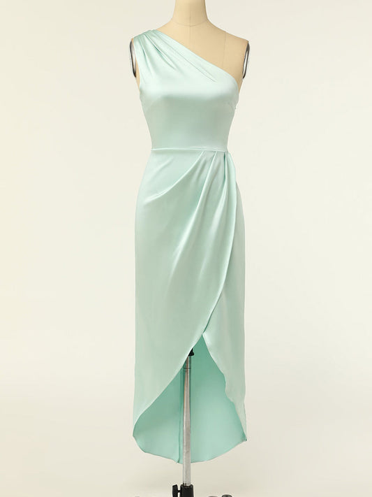 Stretch Satin Boat Neck Sleeveless Bridesmaid Dress| Plus Size | 60+ Colors