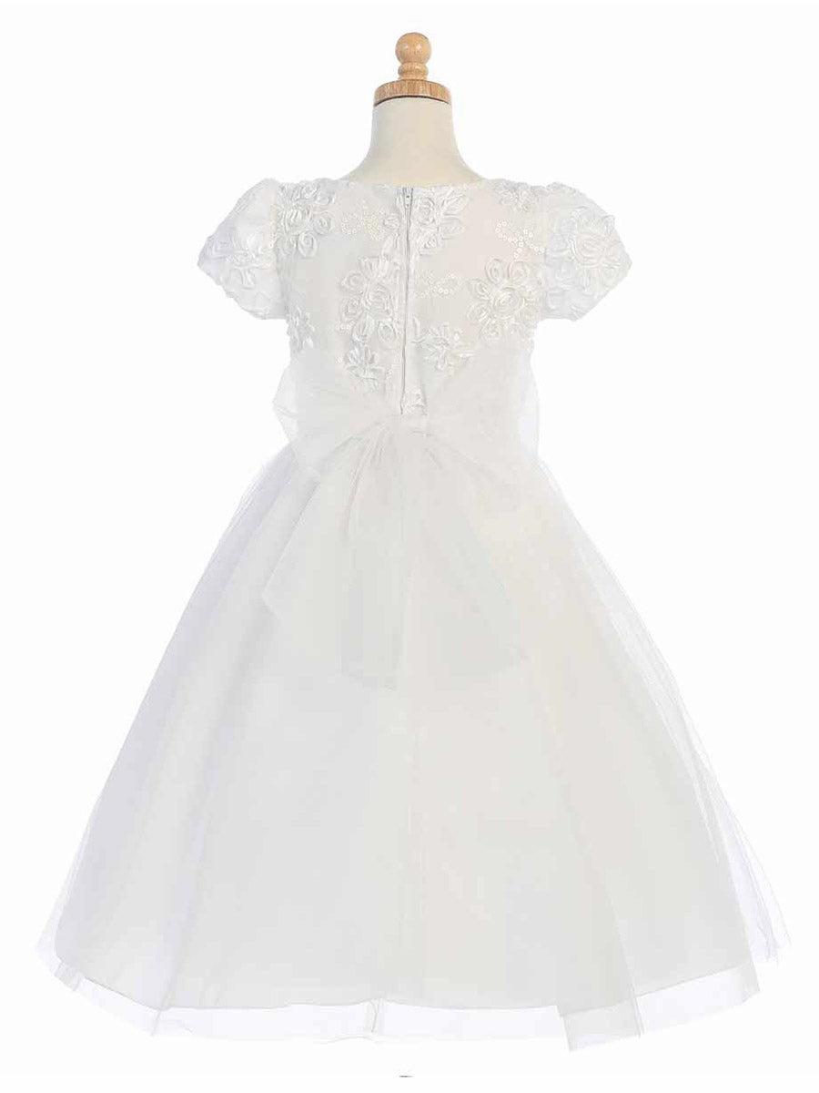 Lace A-Line Scoop Neck Sleeveless Flower Girl Dress-M500079