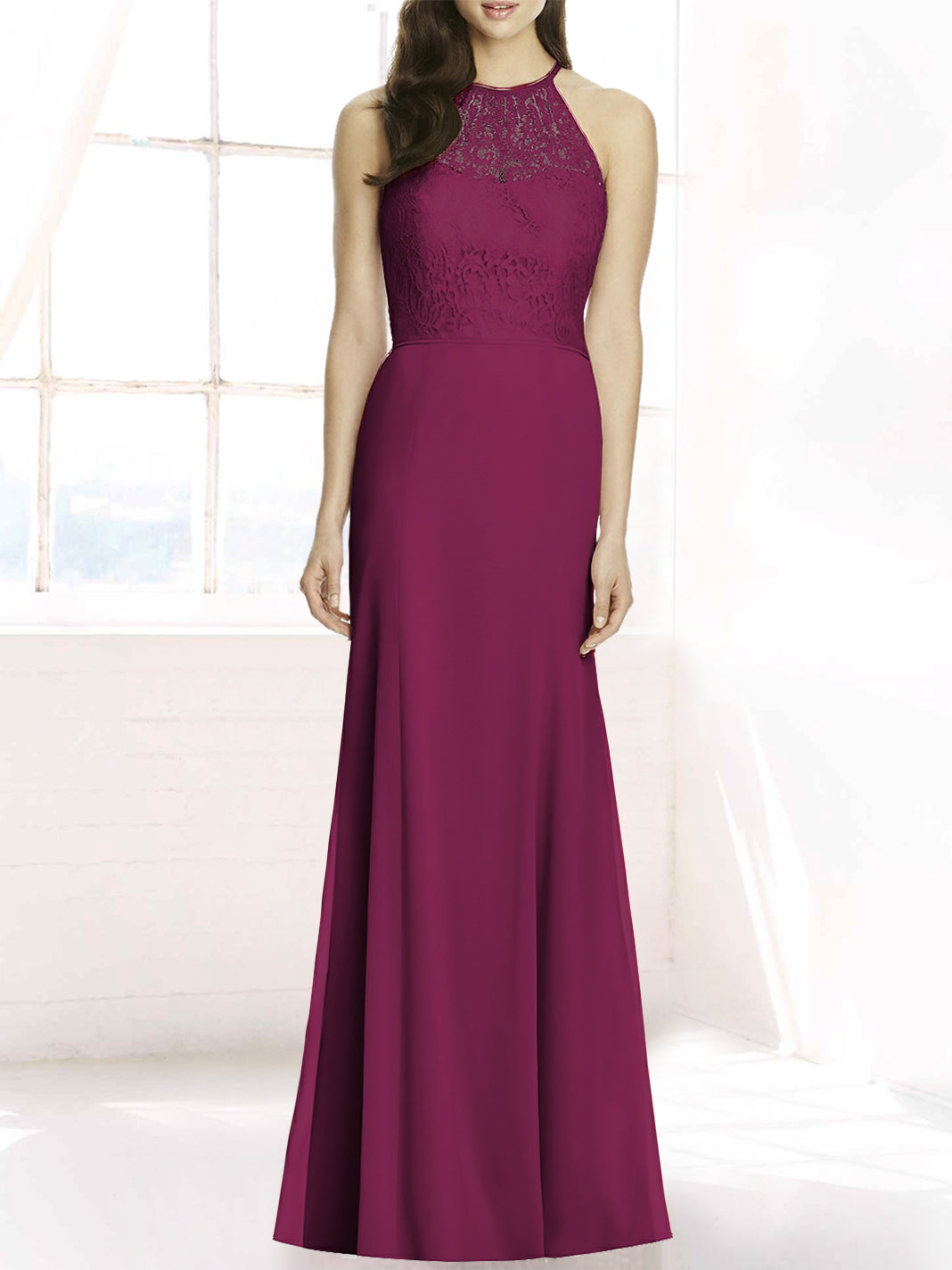 Chiffon One Shoulder Sleeveless Bridesmaid Dress| Plus Size | 60+ Colors