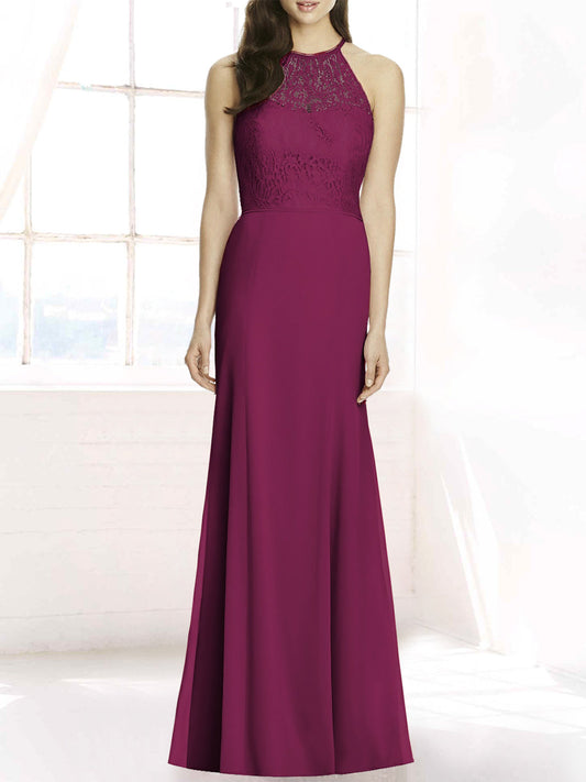 Chiffon One Shoulder Sleeveless Bridesmaid Dress| Plus Size | 60+ Colors