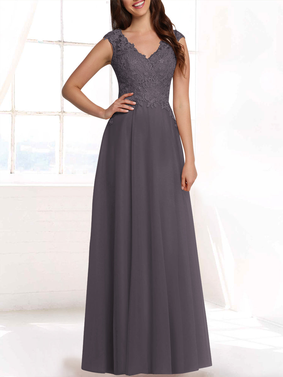 Lace Column Sweetheart Sleeveless Bridesmaid Dress-MB53408