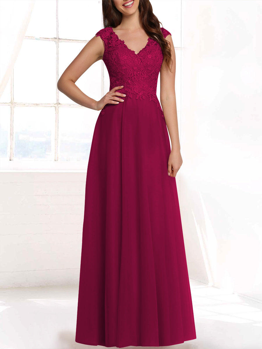 Lace Column Sweetheart Sleeveless Bridesmaid Dress-MB53408