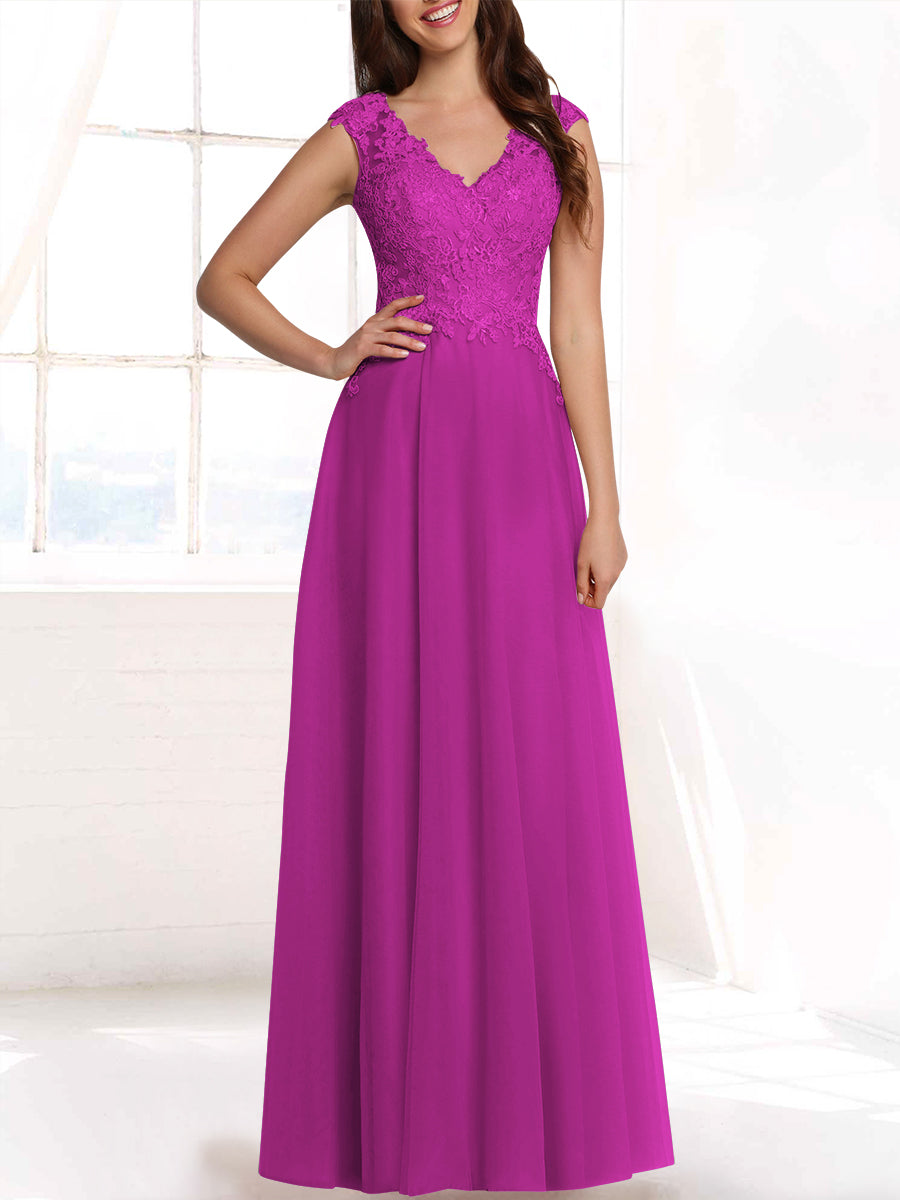 Lace Column Sweetheart Sleeveless Bridesmaid Dress-MB53408