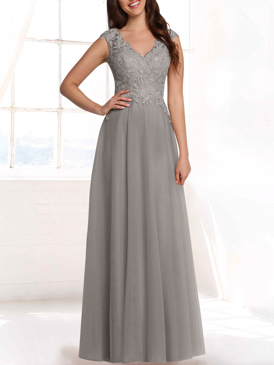 Lace Column Sweetheart Sleeveless Bridesmaid Dress-MB53408