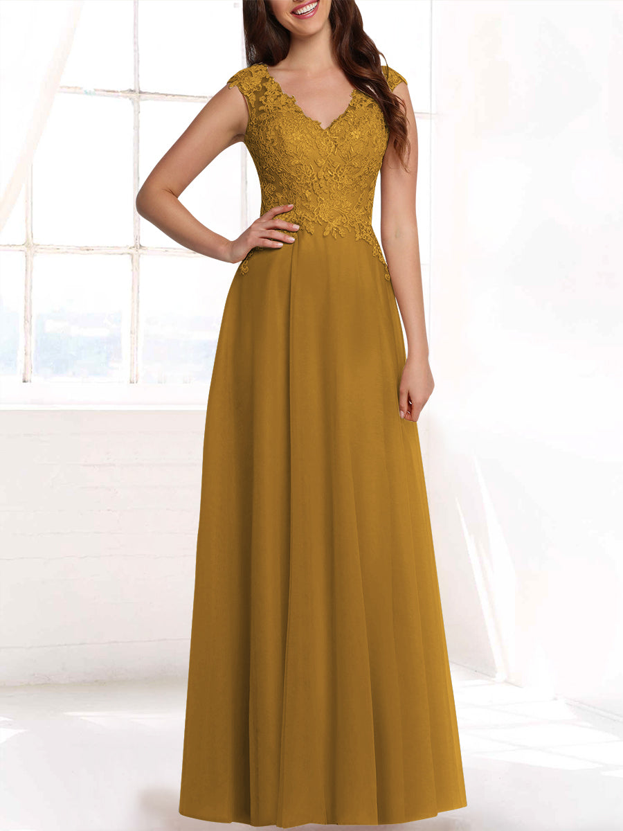 Lace Column Sweetheart Sleeveless Bridesmaid Dress-MB53408