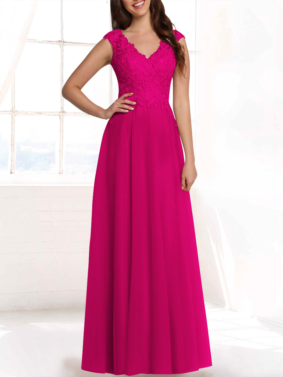 Lace Column Sweetheart Sleeveless Bridesmaid Dress-MB53408