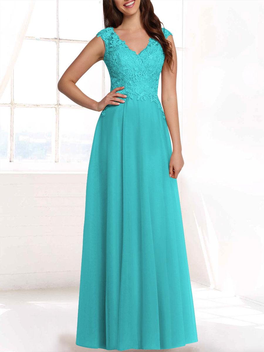 Lace Column Sweetheart Sleeveless Bridesmaid Dress-MB53408