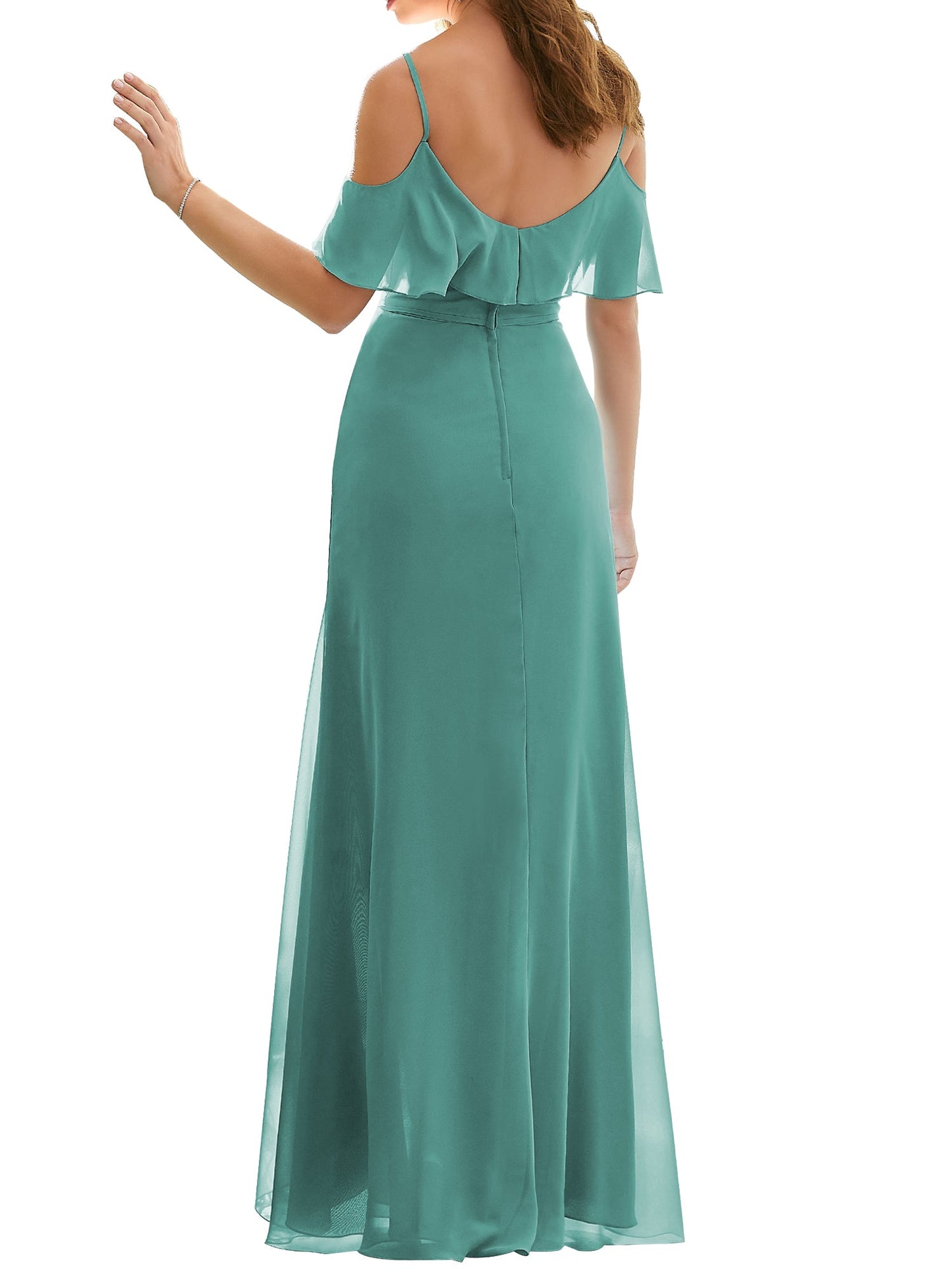 Lace Halter Sleeveless Bridesmaid Dress| Plus Size | 60+ Colors