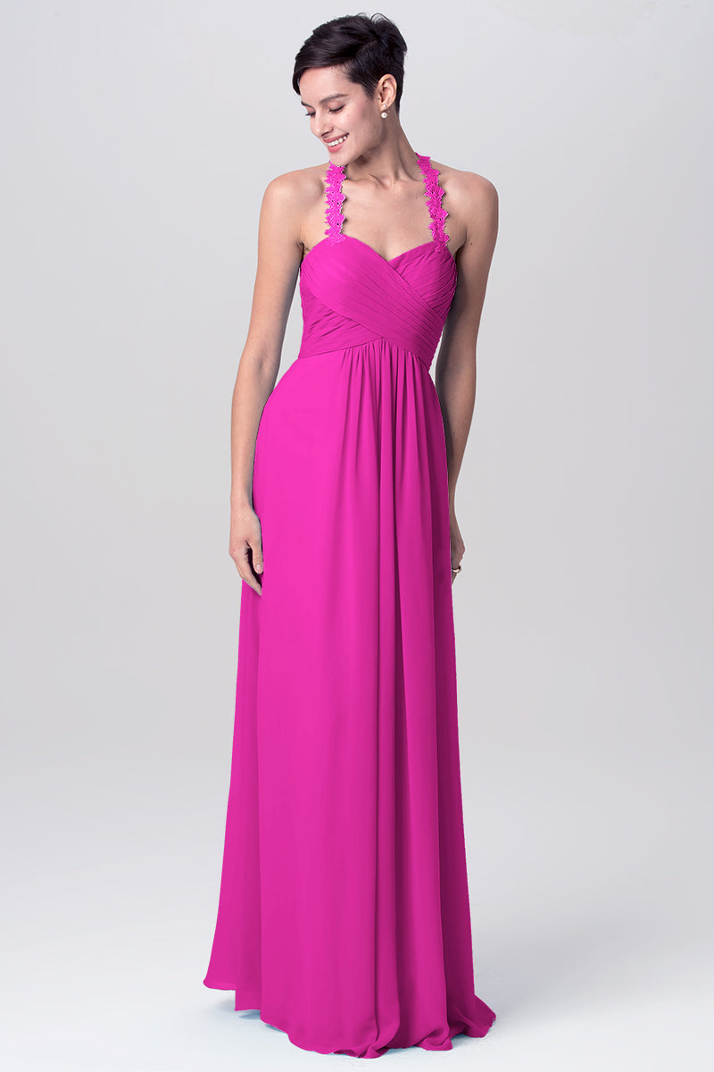 Lace Column Sweetheart Sleeveless Bridesmaid Dress-MB0113113